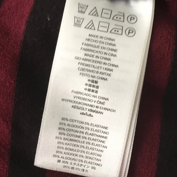 MICHAEL Michael Kors Striped - size L - wine berry & black - Picture 5 of 6